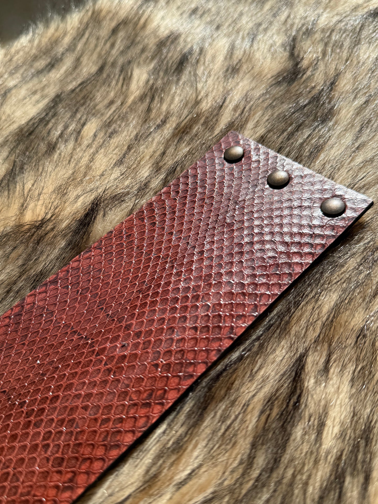 Leather Cuff - Brown