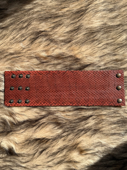Leather Cuff - Brown