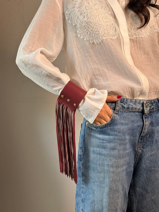 Texas cuff - Bordeaux