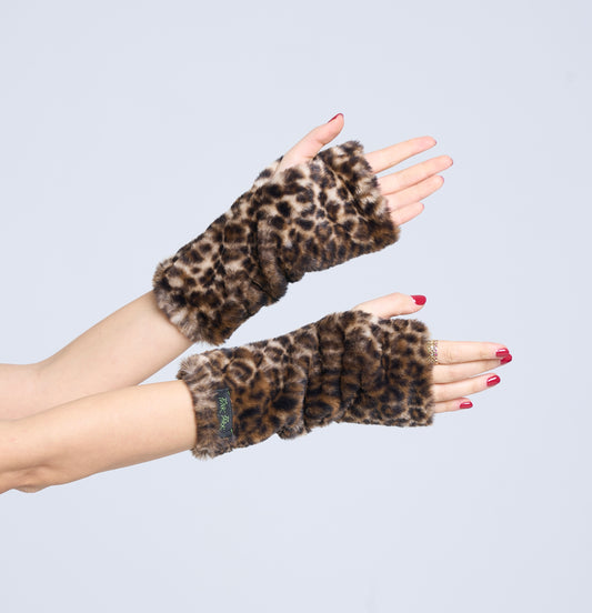 APRÈS-SKI Glove - Leopard print